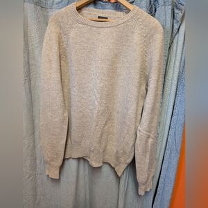 J. Crew Men's Light Tan Crewneck Sweater